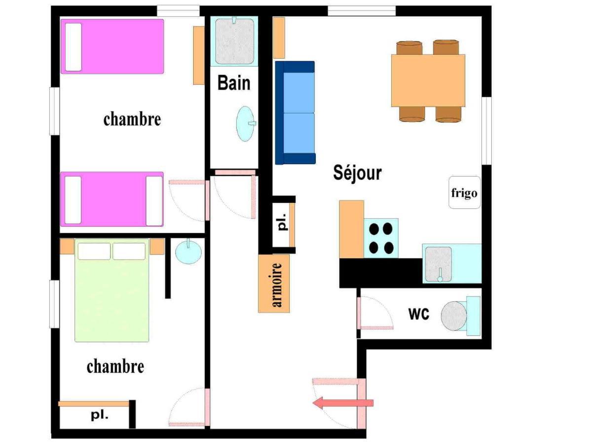 Appartement Lanslebourg-Mont-Cenis, 3 pièces, 5 personnes - FR-1-508-253 Extérieur photo